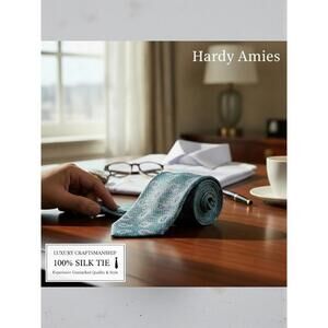 Hardy Amies 100% Silk Paisley Pattern Tie